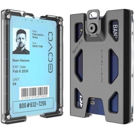 Durable Polycarbonate ID Card Holder Holds
